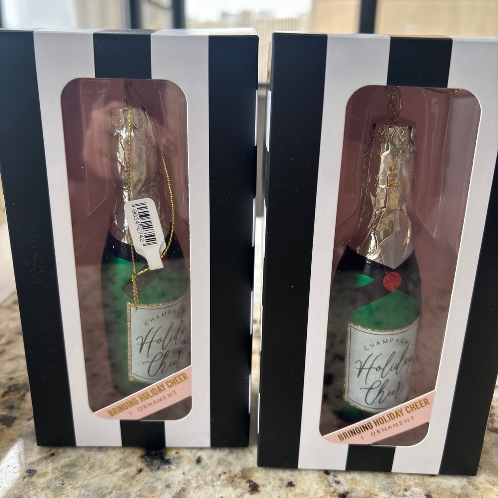 Oak Lane Holiday Cheer Champagne Ornament - Picture 3 of 5